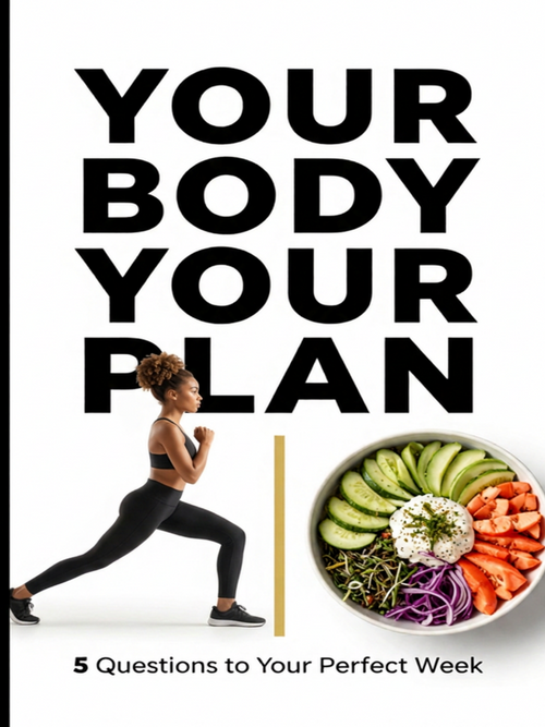 woman working out next to an image of a power packed protein bowl